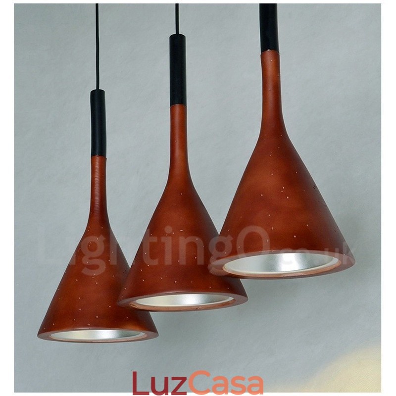 1 Luz Vintage Concrte Pendant Light