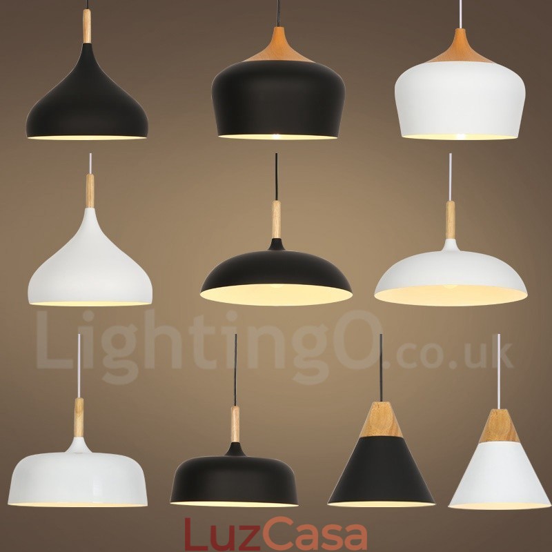 Luminária pendente moderna contemporânea de 1 luz
