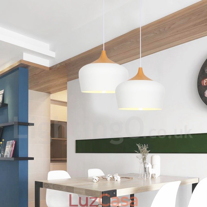 Luminária pendente moderna contemporânea de 1 luz