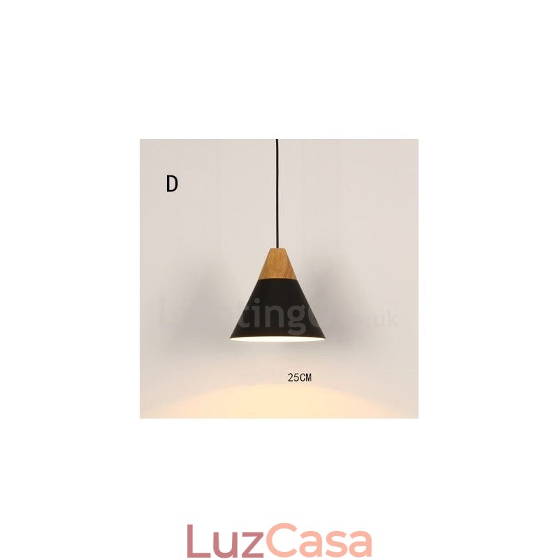 Luminária pendente moderna contemporânea de 1 luz