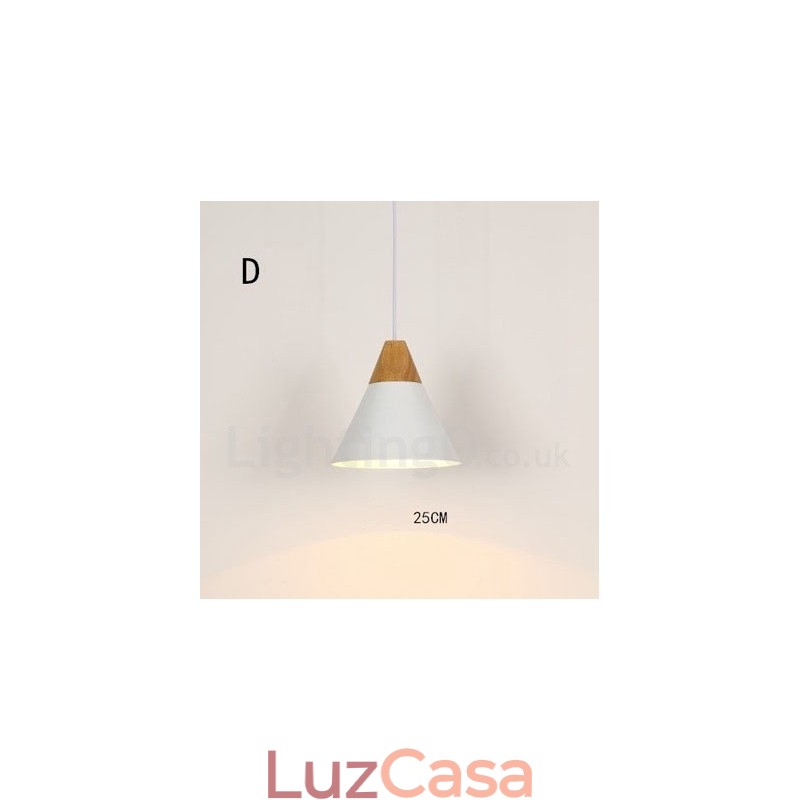 Luminária pendente moderna contemporânea de 1 luz