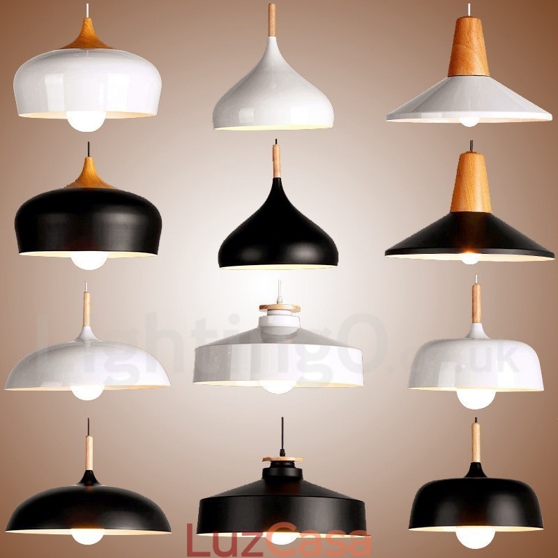 Luminária pendente moderna contemporânea de 1 luz