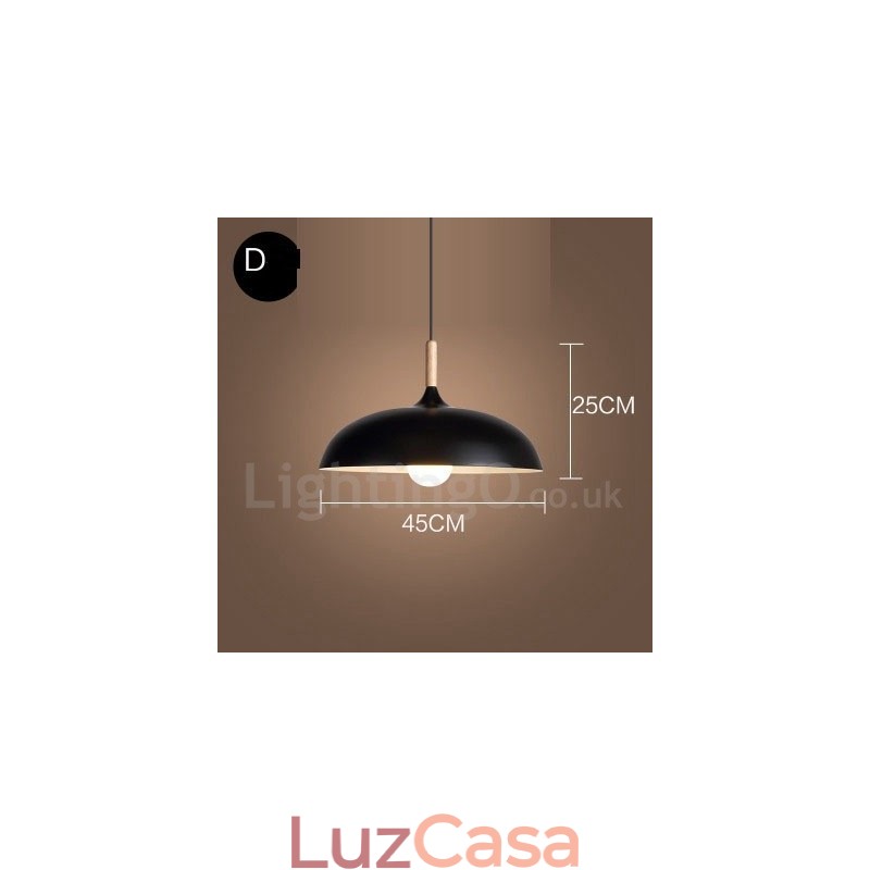 Luminária pendente moderna contemporânea de 1 luz
