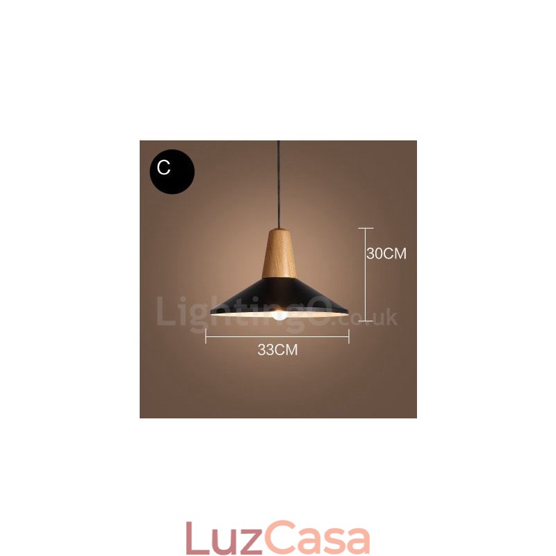 Luminária pendente moderna contemporânea de 1 luz