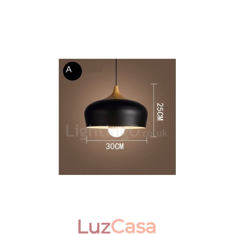 Luminária pendente moderna contemporânea de 1 luz