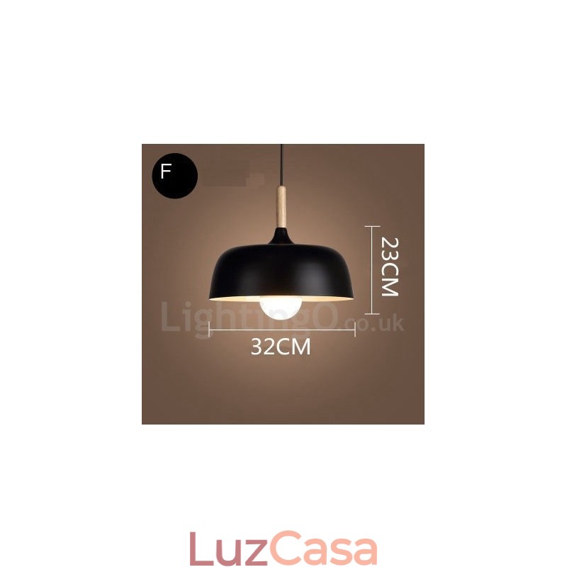 Luminária pendente moderna contemporânea de 1 luz
