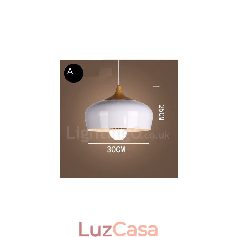 Luminária pendente moderna contemporânea de 1 luz