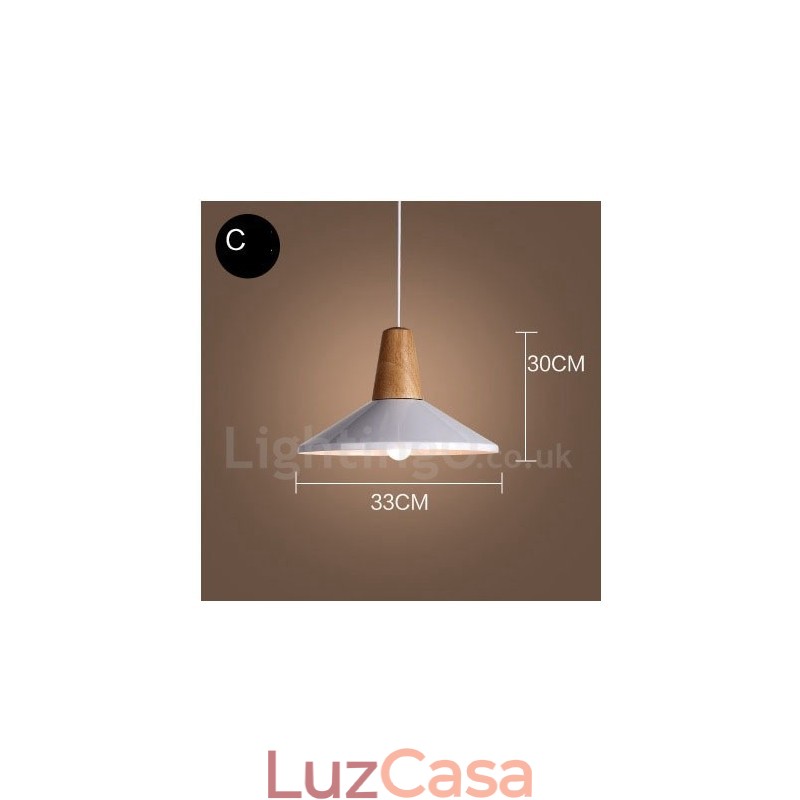 Luminária pendente moderna contemporânea de 1 luz