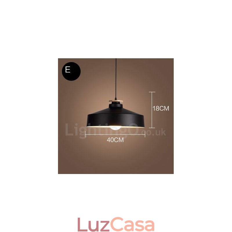 Luminária pendente moderna contemporânea de 1 luz