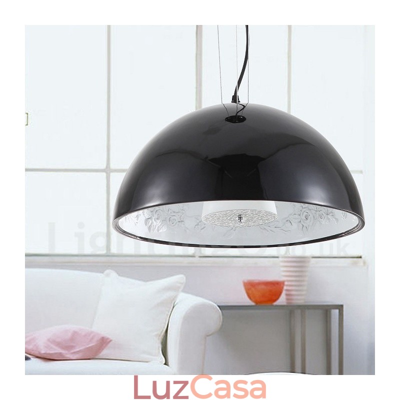 Black Rustic Lodge 1 luz pendente de luz