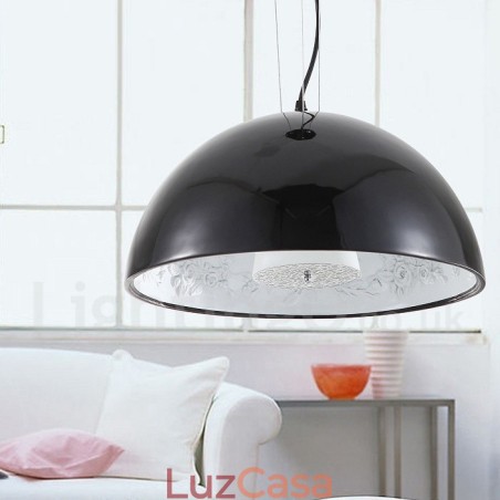 Black Rustic Lodge 1 luz pendente de luz