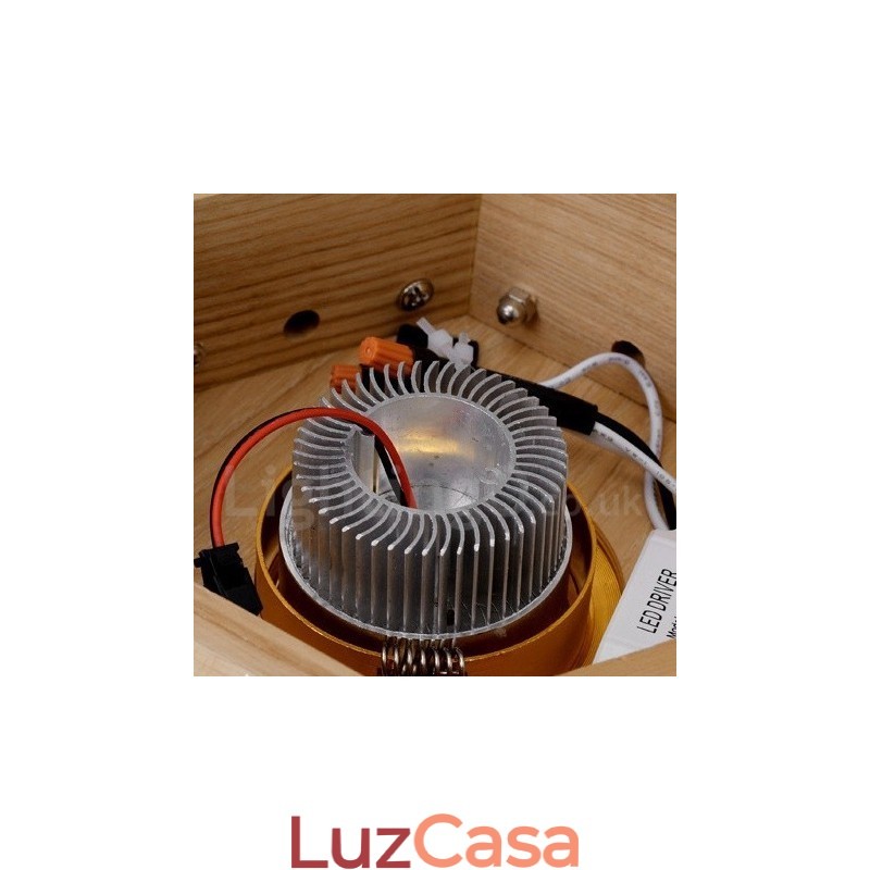 Luminária pendente moderna contemporânea de madeira com 7 luzes