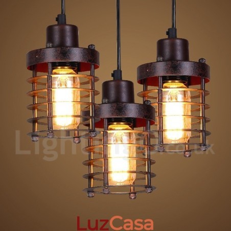 1 Luz Retro Vintage Cobre Pendente Luz 1 Luz Retro Vintage Cobre Pendente Luz