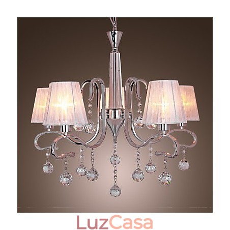 Lustre moderno contemporâneo de cristal galvanizado Lustre moderno contemporâneo de cristal galvanizado