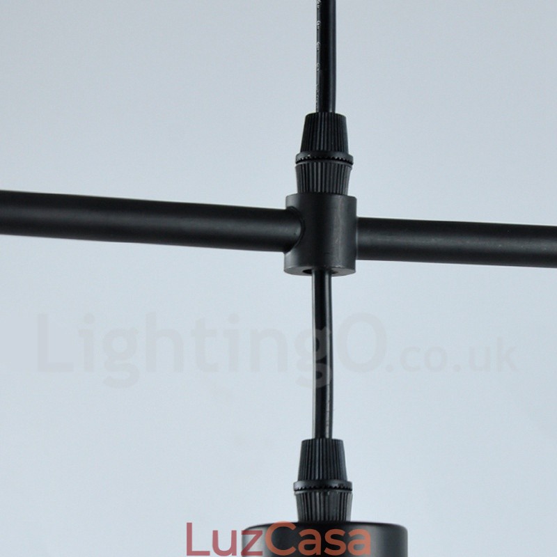 Luminária pendente moderna contemporânea de metal com 1 luz
