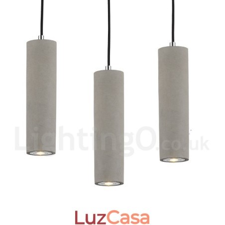 Luminária pendente moderna contemporânea de concreto com 1 luz Luminária pendente moderna contemporânea de concreto com 1 luz