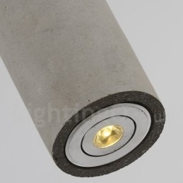 Luminária pendente moderna contemporânea de concreto com 1 luz