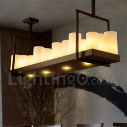 Luminária pendente rústica vintage para castiçal