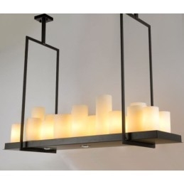Luminária pendente rústica vintage para castiçal
