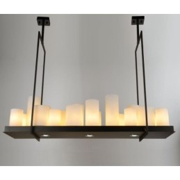 Luminária pendente rústica vintage para castiçal
