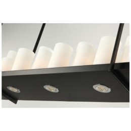 Luminária pendente rústica vintage para castiçal
