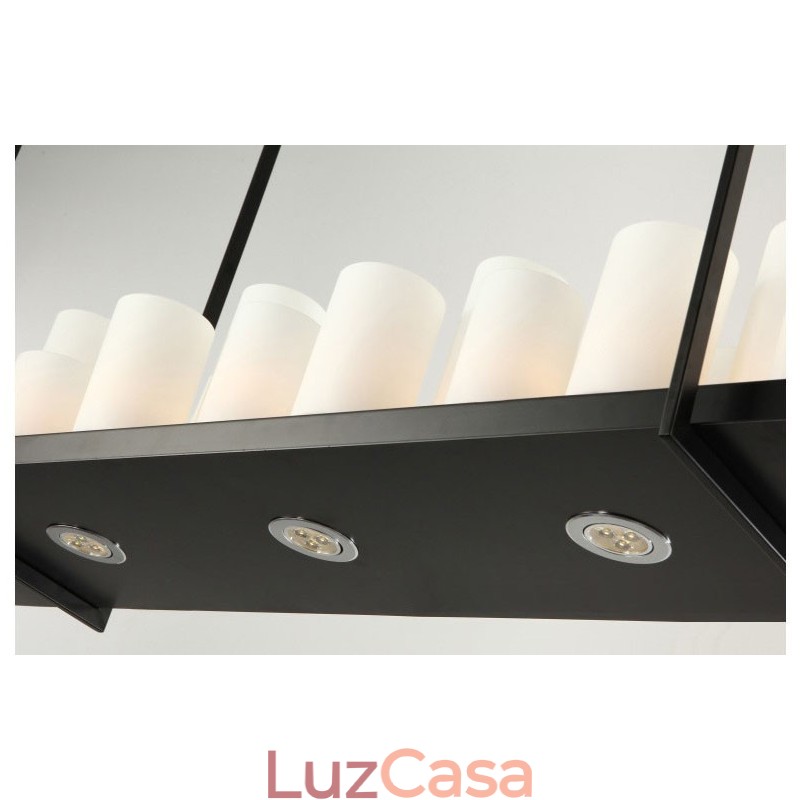 Luminária pendente rústica vintage para castiçal