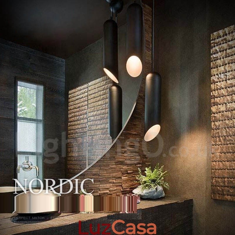 Luminária pendente moderna contemporânea de 1 luz