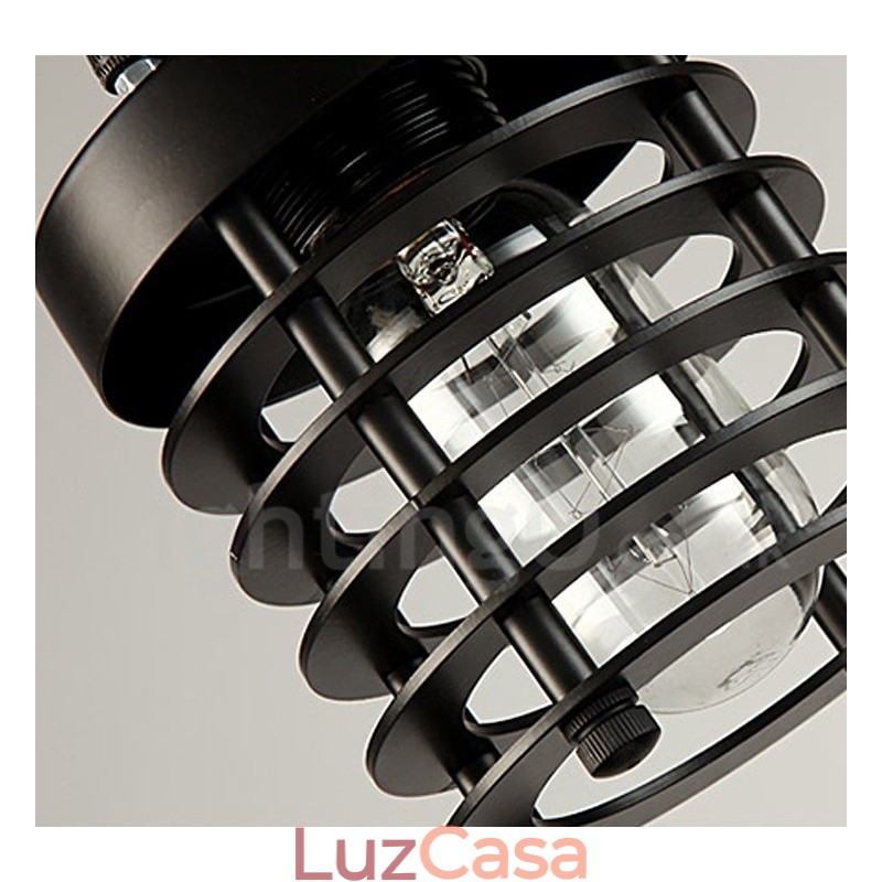 Retro Vintage Metal 1 Luz Pendente Luz