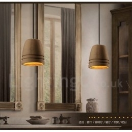 Luminária pendente de concreto retrô vintage