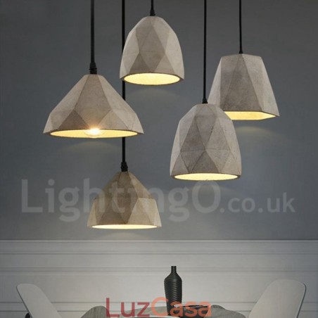 Luminária pendente vintage Concrte 1 luz Luminária pendente vintage Concrte 1 luz