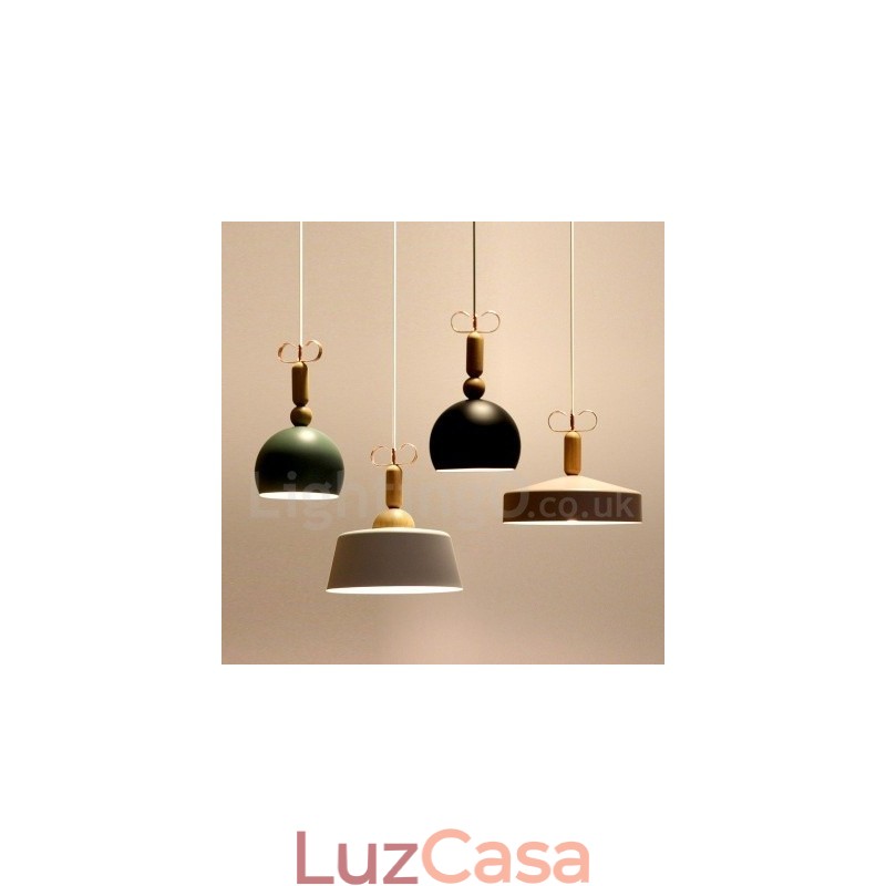 Luminária pendente moderna contemporânea multicolorida