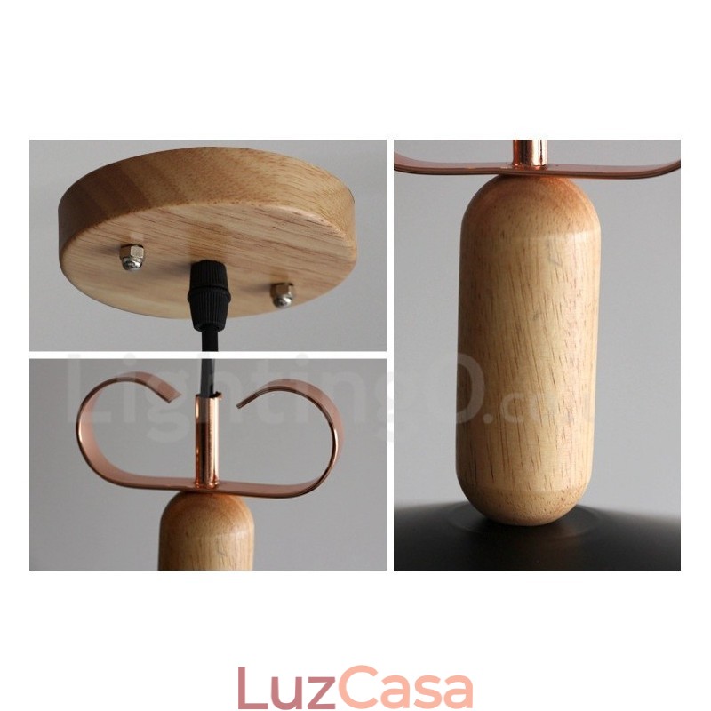 Luminária pendente moderna contemporânea multicolorida