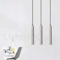 Luminária pendente moderna contemporânea Concrte 1 luz