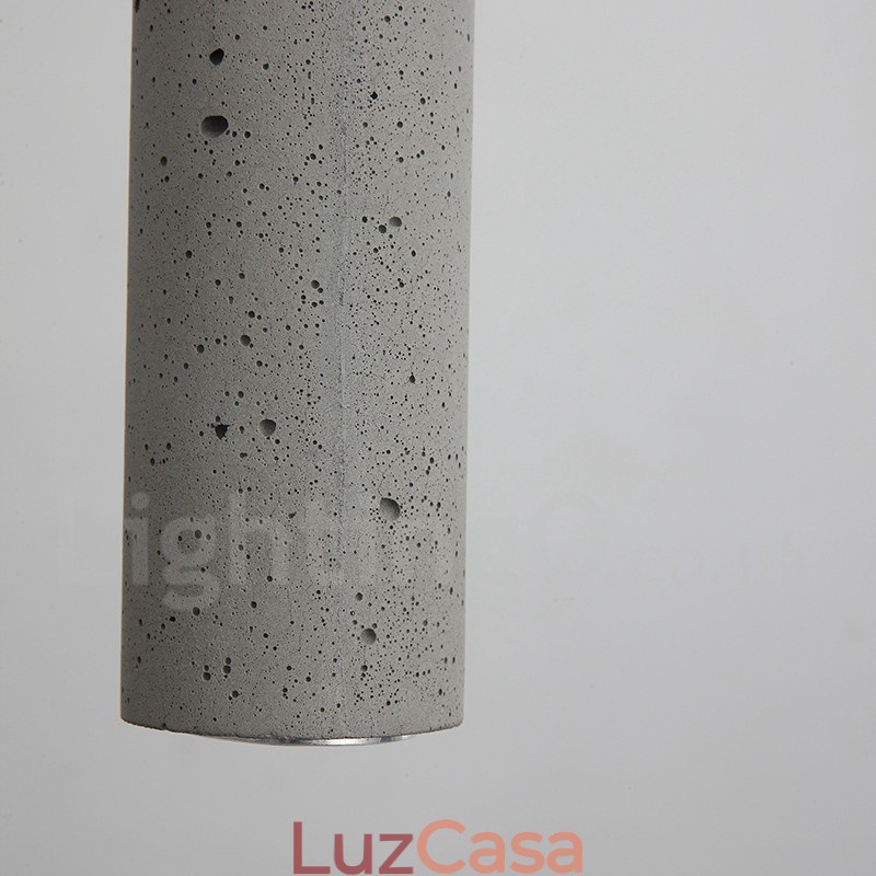 Luminária pendente moderna contemporânea Concrte 1 luz