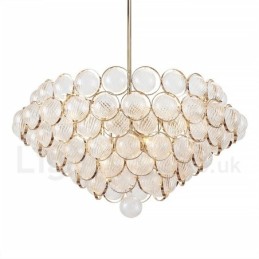 Luminária pendente moderna contemporânea de luxo com 1 luz