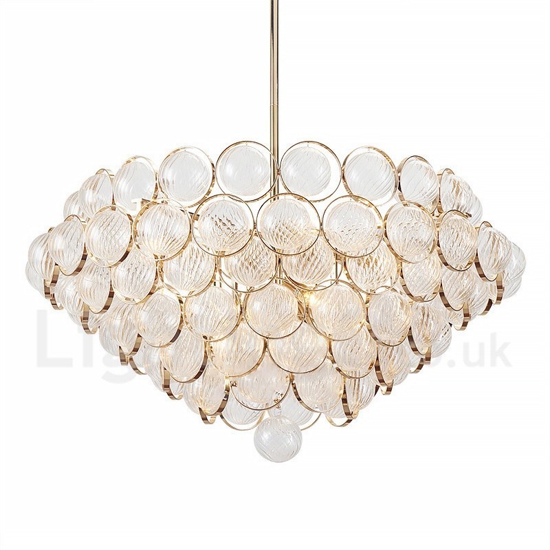Luminária pendente moderna contemporânea de luxo com 1 luz