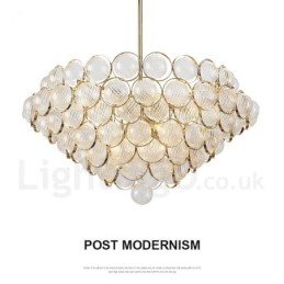 Luminária pendente moderna contemporânea de luxo com 1 luz
