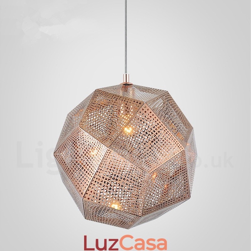 Luminária pendente moderna contemporânea com globo de 1 luz