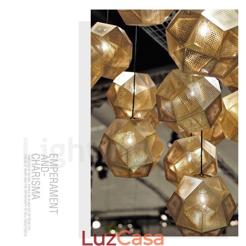 Luminária pendente moderna contemporânea com globo de 1 luz