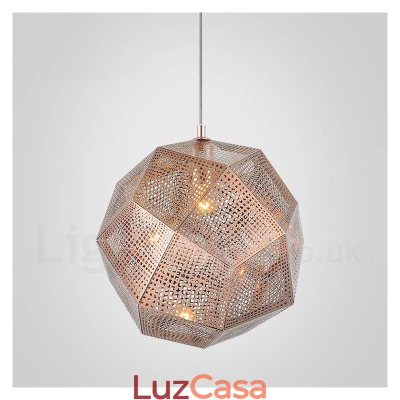 Luminária pendente moderna contemporânea com globo de 1 luz