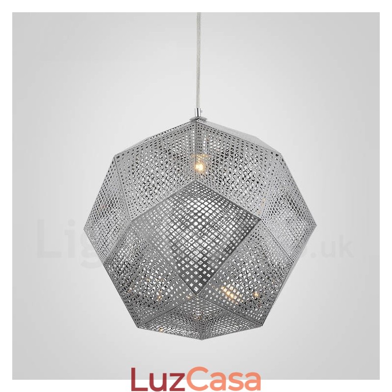 Luminária pendente moderna contemporânea com globo de 1 luz