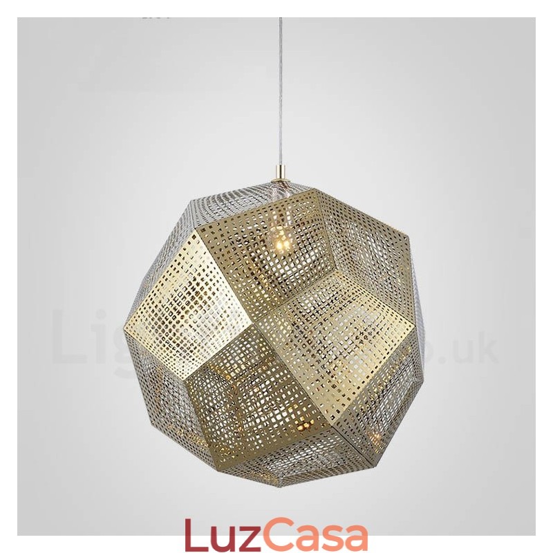 Luminária pendente moderna contemporânea com globo de 1 luz