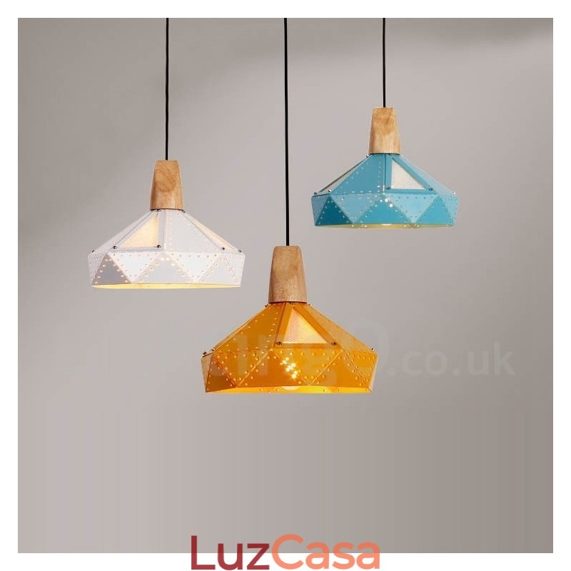 Único 1 Luz Moderna Contemporânea Multi Cores Pendente Luz