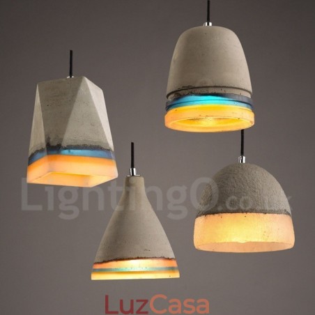Luminária pendente de concreto vintage Luminária pendente de concreto vintage