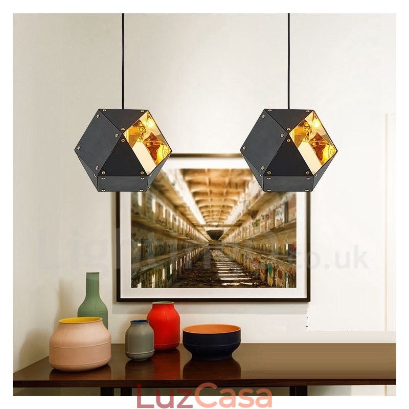 Luminária pendente moderna contemporânea de 1 luz
