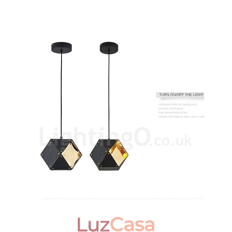 Luminária pendente moderna contemporânea de 1 luz