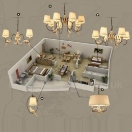 1 luz rústica lodge vintage pingente luz