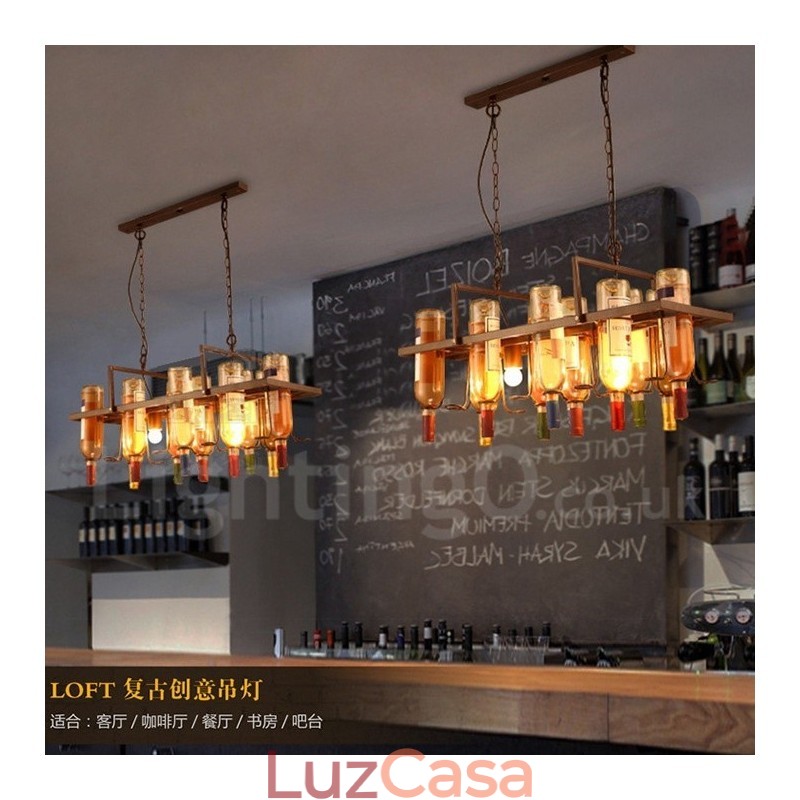 Luminária pendente de metal clássica tradicional