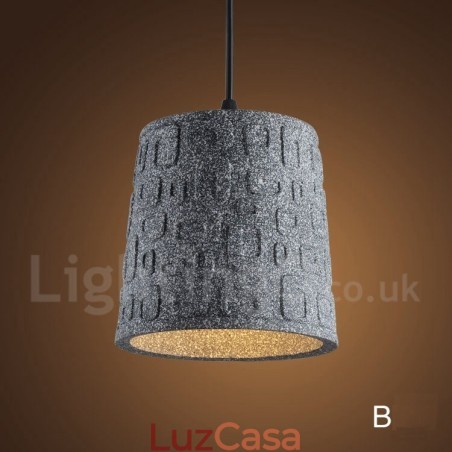 Retro Vintage Concrte 1 Luz Pendente Luz Retro Vintage Concrte 1 Luz Pendente Luz