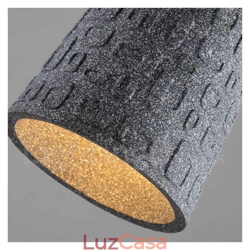 Retro Vintage Concrte 1 Luz Pendente Luz